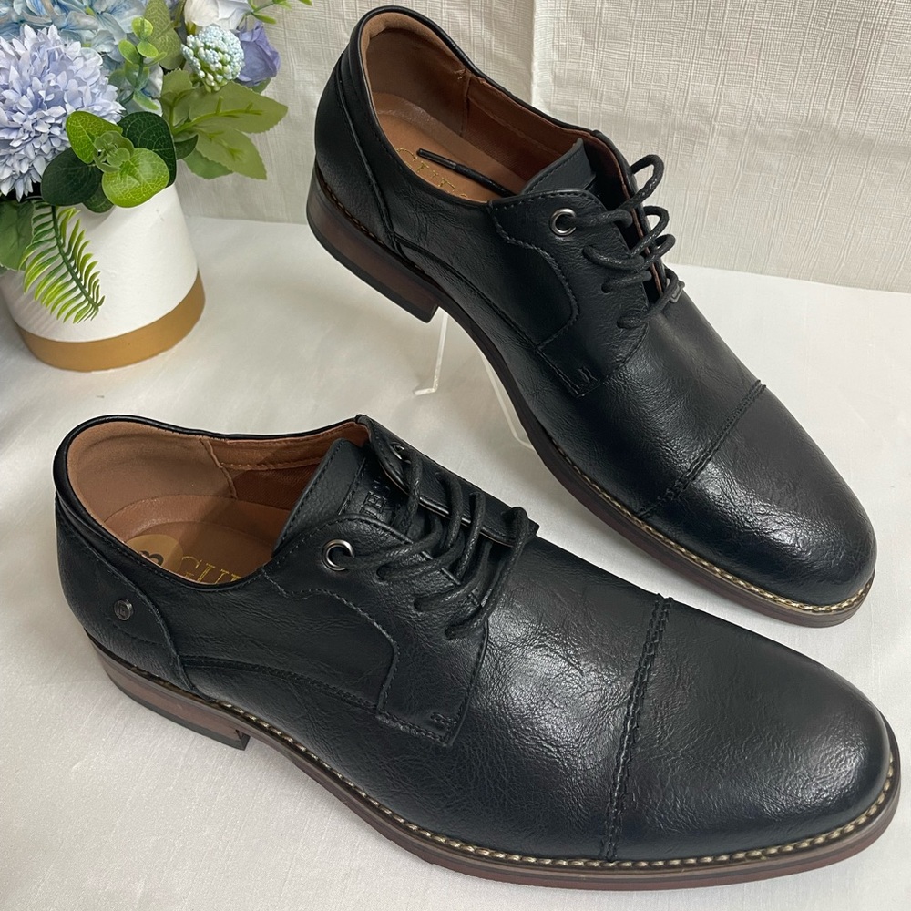 Guess Men’s Size 8 Black Shoes Lace-Up Oxfords Dress